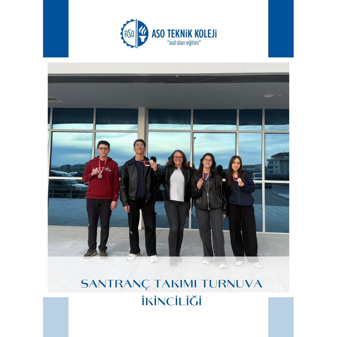 SANTRANÇ TAKIMI TURNUVA İKİNCİLİĞİ!!