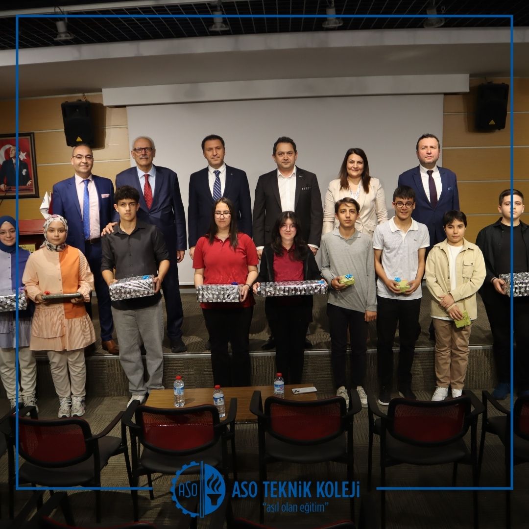 ASO TEKNİK KOLEJİ 8. MATEMATİK YARIŞMASI ÖDÜL TÖRENİ
