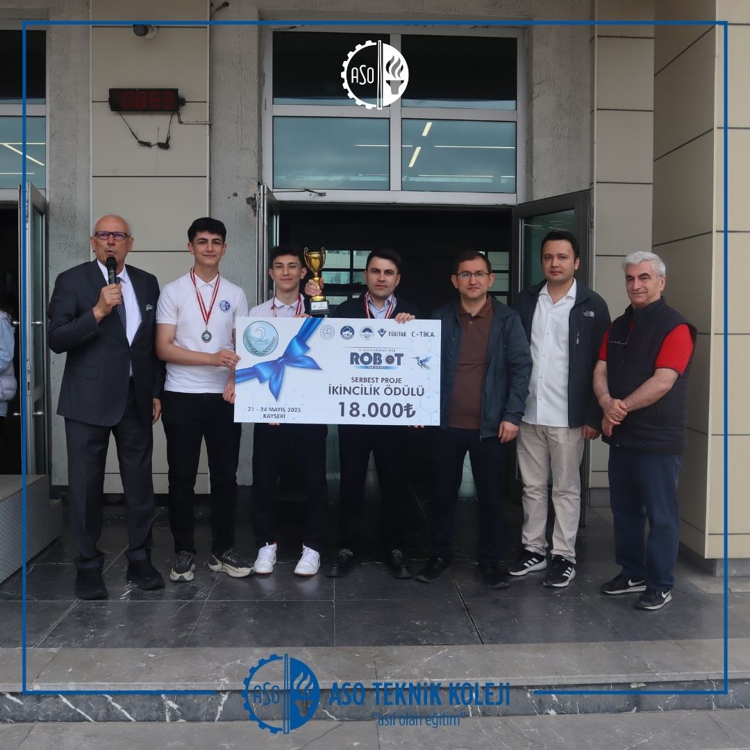 17. ULUSLARARASI MEB ROBOT YARIŞMASI SERBEST PROJE KATEGORİSİ TÜRKİYE İKİNCİLİĞİ GURURU